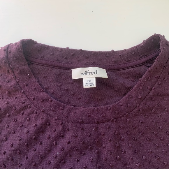 2 for $30 Aritzia purple (capucine) top -Wilfred - Picture 3 of 3